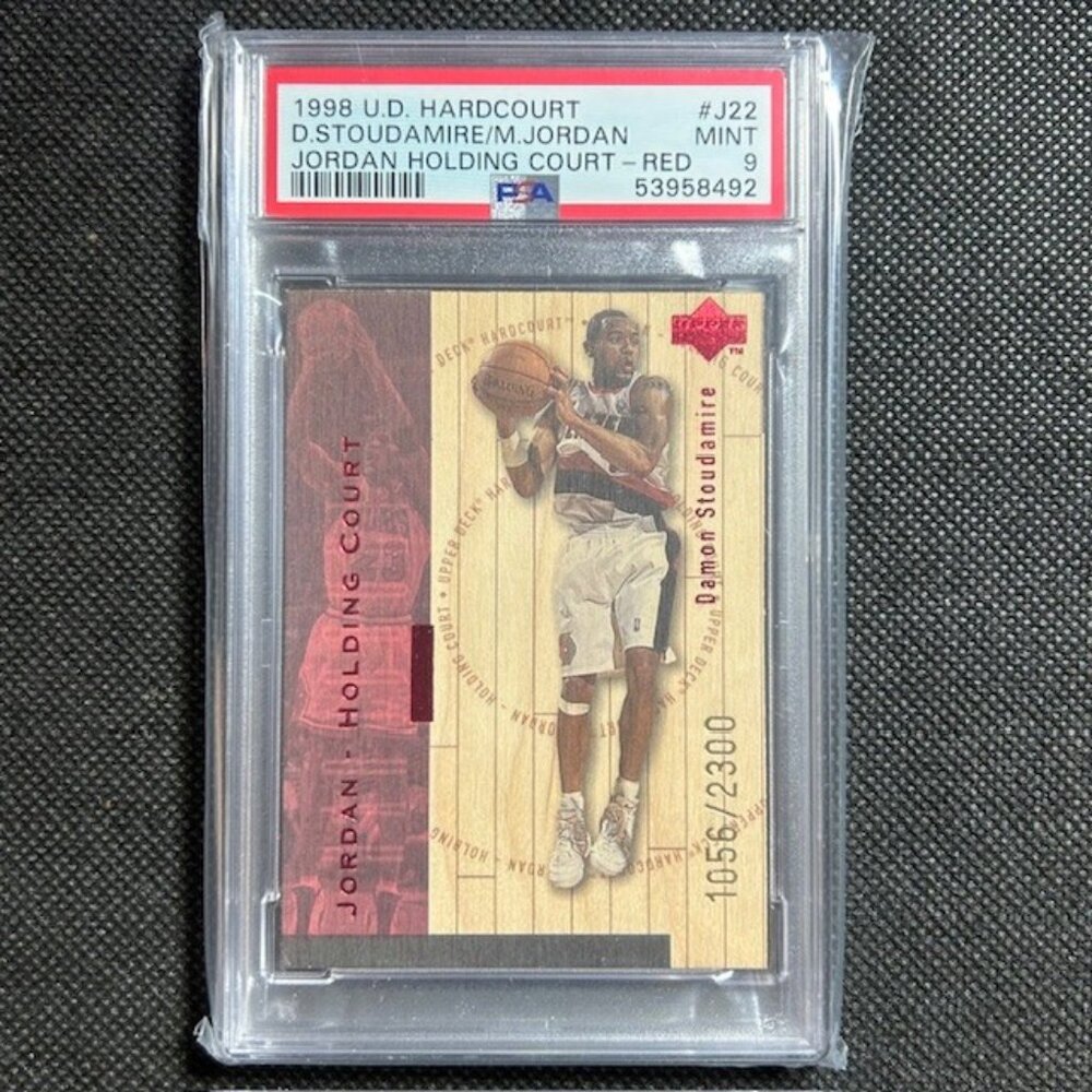 1998 Hardcourt Holding Court Red /2300 Stoudamire Michael Jordan #J22 PSA 9 MINT